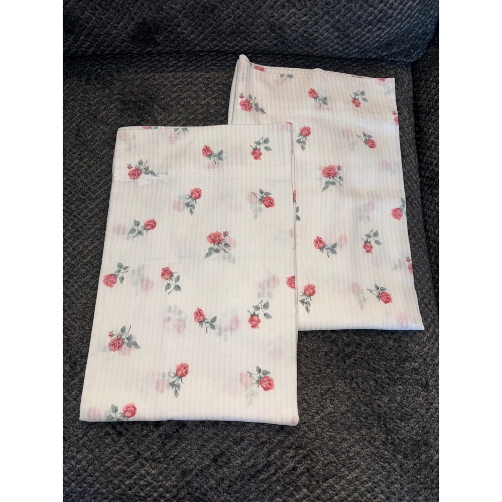 Cottage Core Cannon Rosebud Pillowcase Set of 2 Standard USA